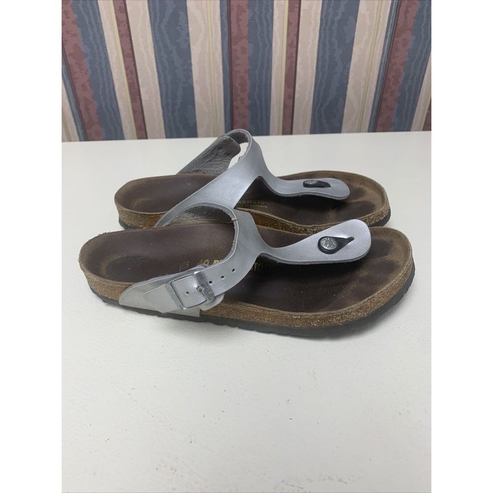 Birkenstock Gizeh Leather Thong Sandals Womens Size 40 US 9 Brown Coffee - Picture 3 of 8